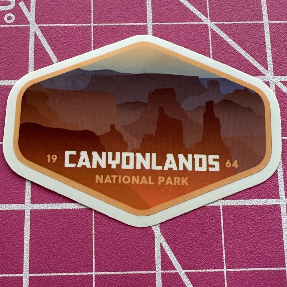 💜13/$13 +Bundle Sticker Sale | Travel Canyonlands Utah Waterproof Sticker